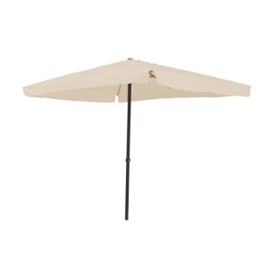 Ombrellone da giardino palo centrale Garden Friend Quadro 3x3 m ecrù