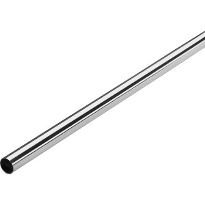 Tubo metallico lucido t.b.t., adatto a diverse applicazioni.