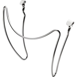 Supporto coperchio Weber Slide-A-Slide in acciaio inox per barbecue a carbone.