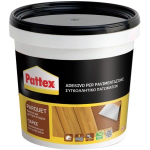 Secchio di adesivo per parquet Pattex per tutti i tipi di legno, senza solventi.