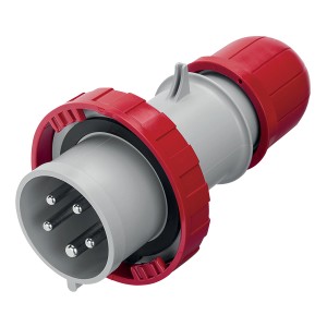 Spina CEE rossa/grigia per applicazioni ad alta corrente, disponibile da OBI.