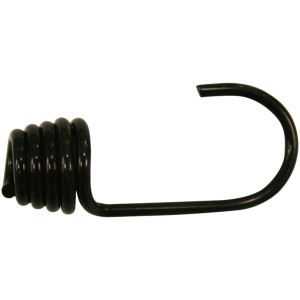 Gancio nero con spirale per set di ganci e occhielli.