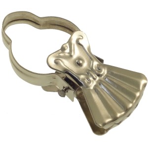 Clip in metallo per binari per tende per fissare le tende.