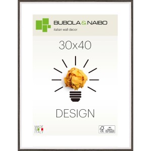 Cornice in legno nera Unika 30x40 cm, certificata FSC, per foto e immagini.