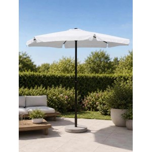 Ombrellone da giardino palo centrale Garden Friend Tondo Ø3 m bianco