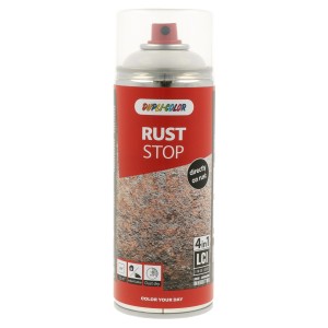 Dupli-Color Rust Stop vernice spray, bianco puro lucido, 400ml, per riparazioni di vernice e carrozzeria.
