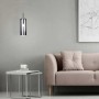 Lampadario a sospensione Eglo Selvino Ø10xH110 cm acciaio vetro nero_2