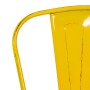 Sedia in ferro New bristol giallo antico_8