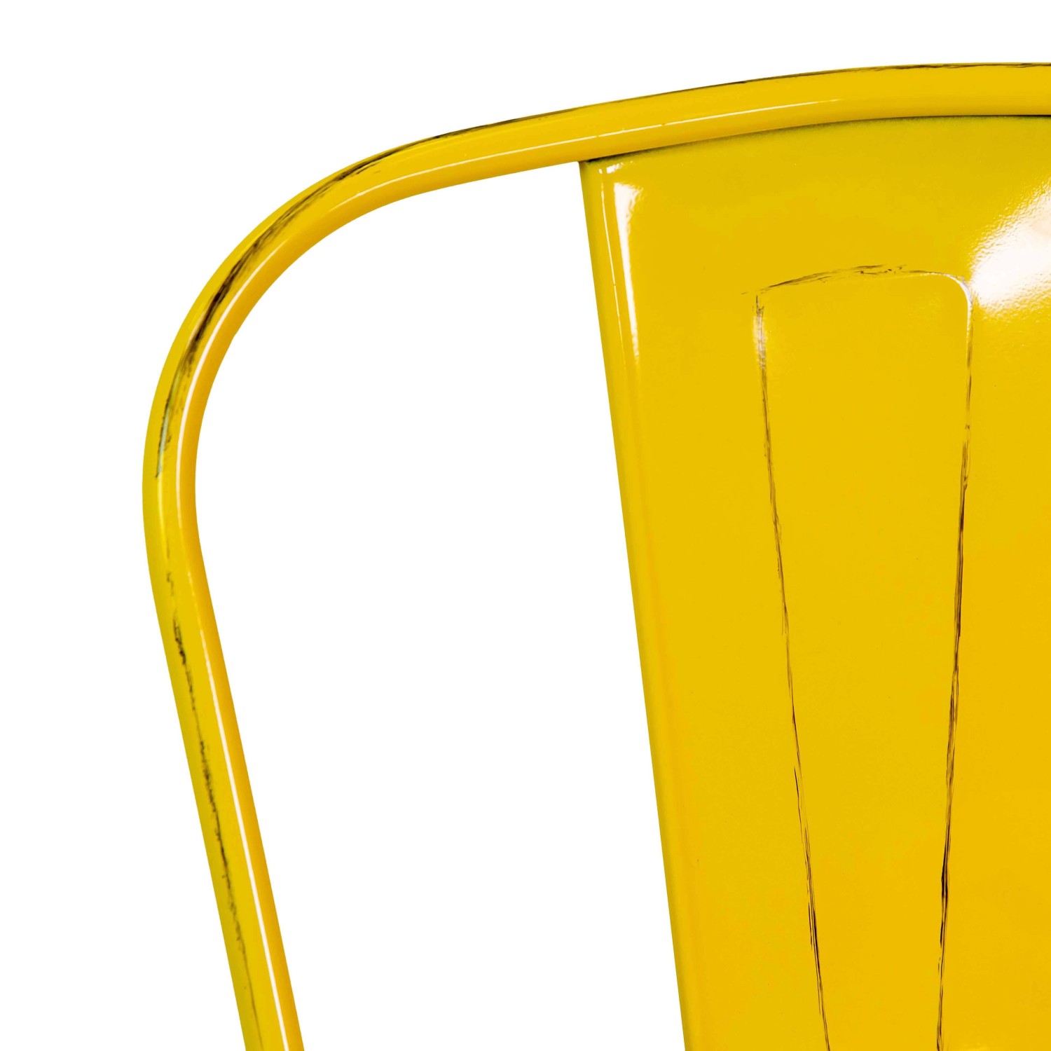 Sedia in ferro New bristol giallo antico_8
