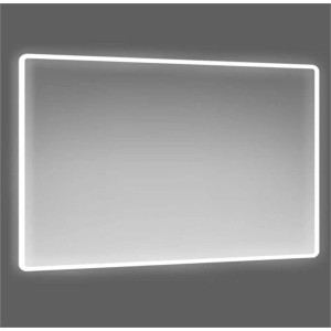 Specchio da parete rettangolare con illuminazione LED