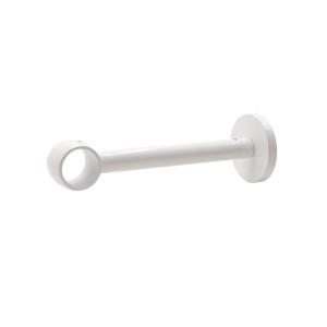 Bastone per tenda bianco per montaggio a parete, parte di un kit Scorritenda.