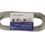 Cavo in acciaio zincato rivestito in PVC, 4,5 mm x 20 m, per vari usi.