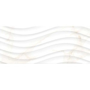 Rivestimento murale Brava Onda beige lucido 1,5 m² 25x60 cm
