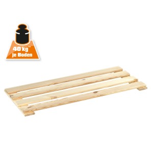 Set di 2 ripiani in legno OBI in legno tenero, adatti per scaffali, portata 40 kg per ripiano.