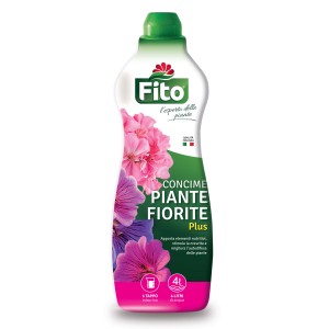 Concime liquido per piante fiorite Fito, 4 litri. Per fioriture rigogliose in giardino.