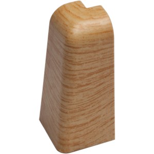 Angolo esterno OBI effetto rovere, set da 2, per battiscopa, 60x20mm, in plastica.