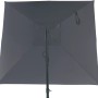 Ombrellone a braccio Moga grigio, Ø 300 cm, con manovella e struttura in alluminio. Protezione solare per giardino e terrazza.