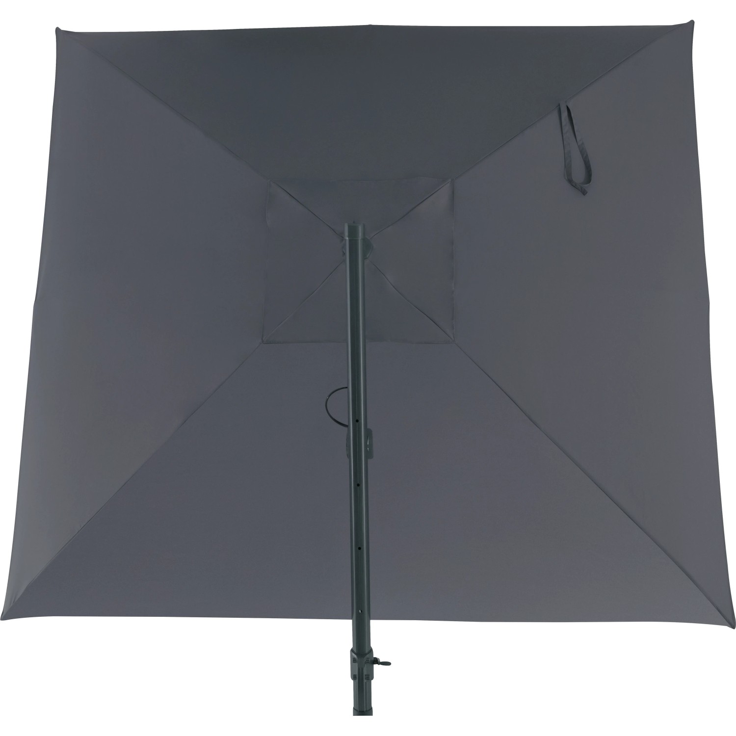 Ombrellone a braccio Moga grigio, Ø 300 cm, con manovella e struttura in alluminio. Protezione solare per giardino e terrazza.
