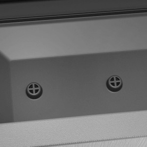 Fioriera da esterno con grigliato Stefanplast plastica caffè 80x36x140 cm