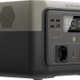 EcoFlow River 2 Max Power Station con capacità batteria 512 Wh, porte e display.
