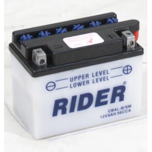 t.b.t. Batteria per impianto elettrico auto, marca Rider, 12V 4AH.