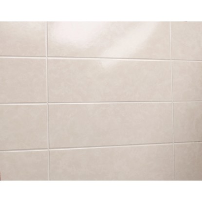 Schienale piastrellato per cucina avorio 244 cm x 61 cm