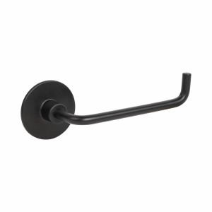 Portascopino WC nero t.b.t. per montaggio a parete.