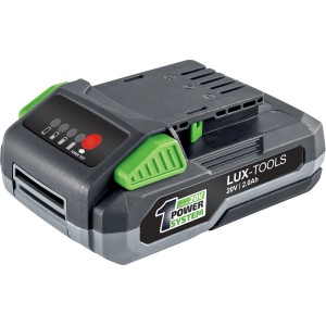 Batteria LUX 20V 1 PowerSystem 2Ah per utensili e attrezzature da giardino.