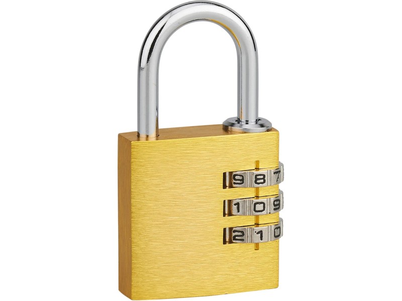 Lucchetto In Ottone Con 3 Chiavi - Doppia Sicurezza Per Porte, Cancelli E Armadi (Set Da 2 Pezzi) - Foto 5