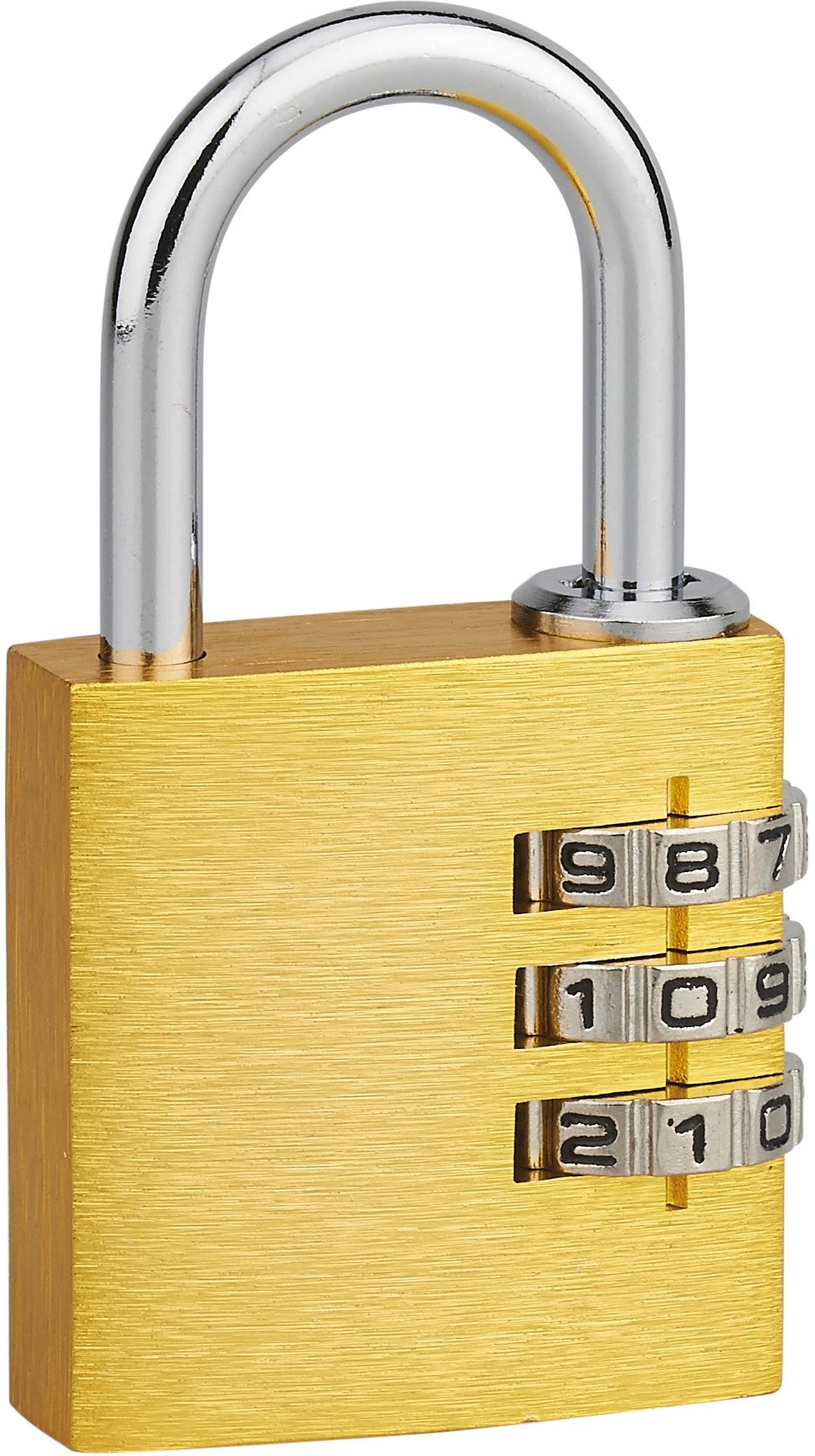 Lucchetto A Combinazione Con Maniglia In Ottone 3 Cifre 30mm - Foto 2