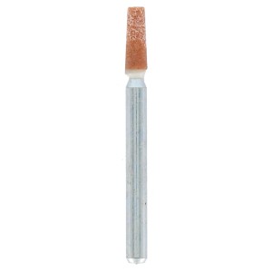 Punta abrasiva in corindone Dremel 997, 3,4 mm per miniutensili, per levigare e affilare.