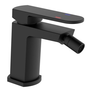 Miscelatore bidet t.b.t. nero per il bagno.