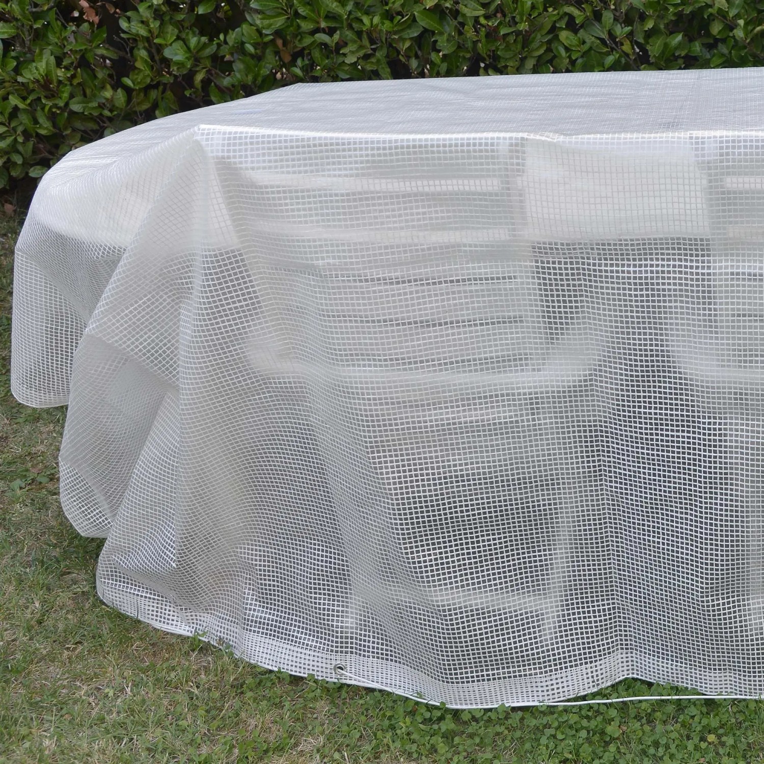 Telone In PVC Trasparente Con Occhielli - 3,5x2,5 Metri, Per Coperture Esterno, Balcone E Rimessaggio - Foto 4