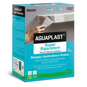 AGUAPLAST Super Riparatore, 1kg, per riparare lo stucco.