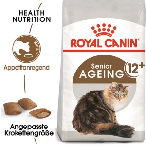 Royal Canin Ageing 12+ alimento secco per gatti anziani, confezione da 2 kg.