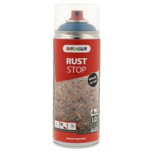 Dupli-Color Rust Stop Vernice Spray Blu Genziana, semi-opaco, 400ml. Protezione antiruggine e vernice in uno.