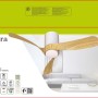 Ventilatore da soffitto con luce LED 24W Ø 97x25 cm bianco legno_12