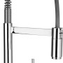 Miscelatore monocomando t.b.t. cromato con molla a spirale.