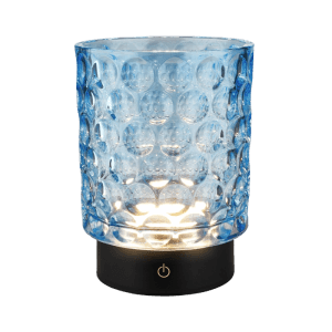 Lampada da tavolo LED Sunora 150 lm bianco caldo H 15 cm blu