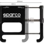Supporto bici t.b.t. con indicazioni sulle dimensioni.