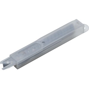 Lame trapezoidali LUX a segmenti 9mm, 5 pezzi in dispenser trasparente per cutter.