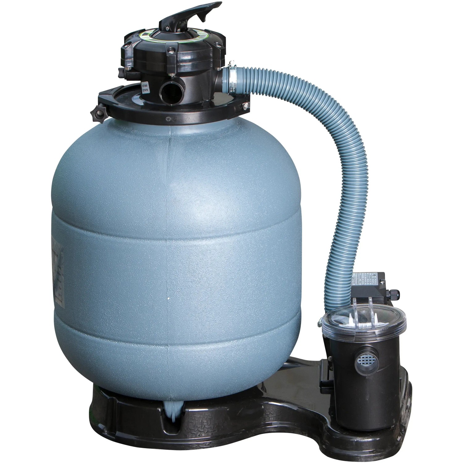 Sistema di filtraggio a sabbia per piscina Gre Haiti, adatto per piscine fino a 610 cm. Sistema di filtraggio con pompa.