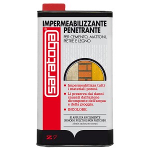 t.b.t. di Saratoga, fondo penetrante idrorepellente incolore per materiali porosi.