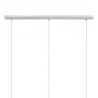 Lampadario a sospensione Eglo Selvino 3 luci L71x10xH110 cm acciaio vetro nero_5