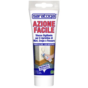 Tubo di stucco per muro Saratoga 'Azione Facile', bianco, per riparare crepe e fori.