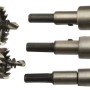 Set di seghe a tazza t.b.t. con diverse dimensioni e chiave a brugola.