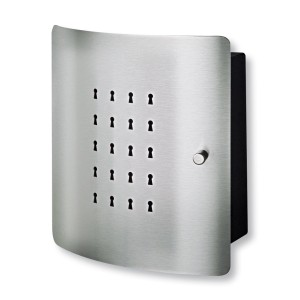 Burg Wächter Slot 6220/10 cassetta portachiavi in acciaio inox con 10 ganci.