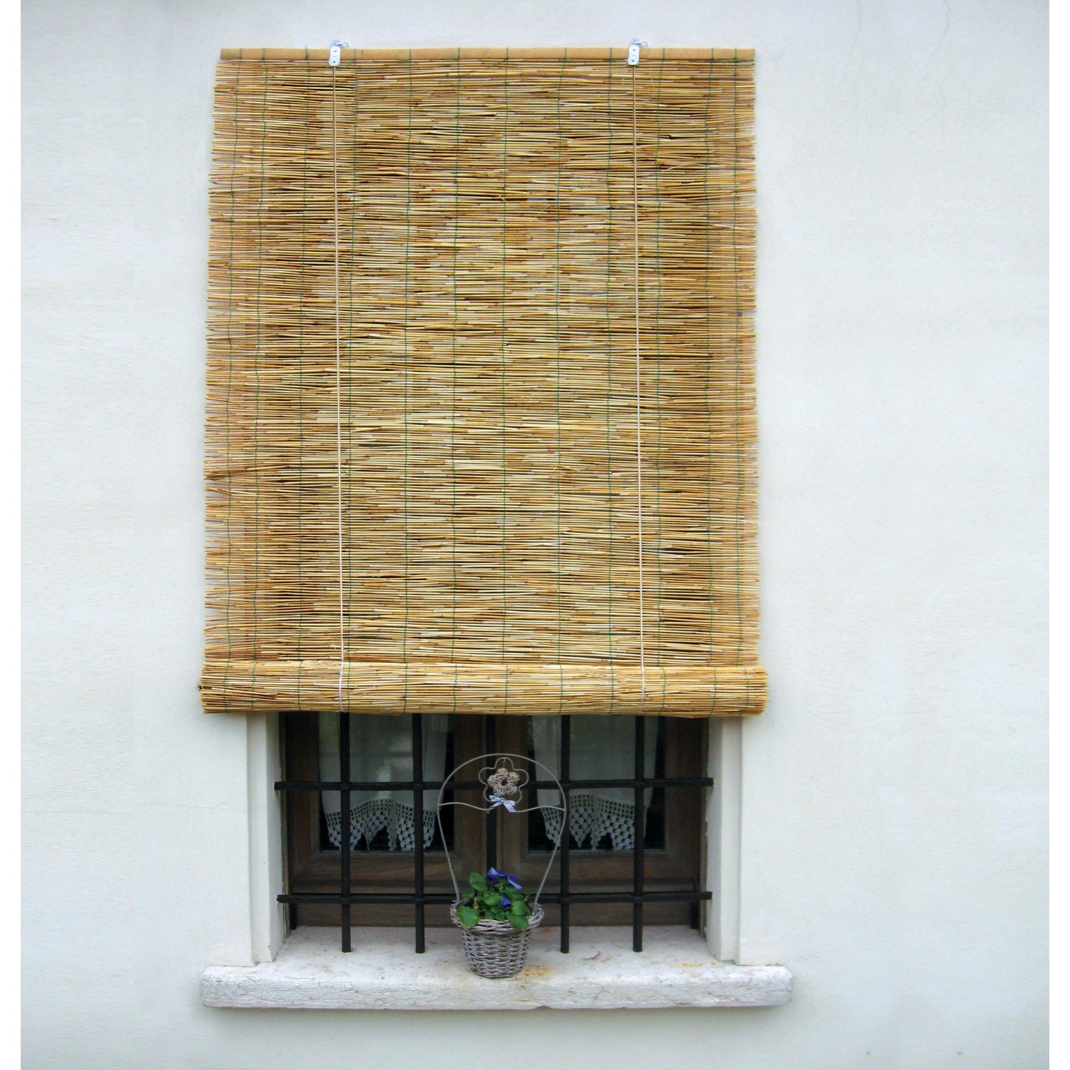 Tenda A Rullo, 90X200 CM, Composto 100% Bambù Naturale Rinforzati, Tende Oscuranti  Per Finestra, Tapparella In Legno, Marrone