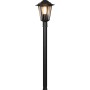 Lampada da esterno nera t.b.t. in stile classico per giardino e cortile.