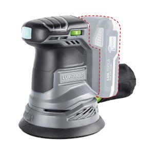 Levigatrice eccentrica a batteria LUX A-EXS-20/125 con batteria del 1 PowerSystem.